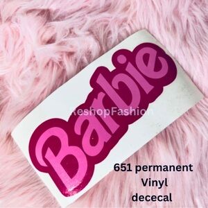 BUBBLEGUM Pink Barbie Decal 8”x4” Stickers